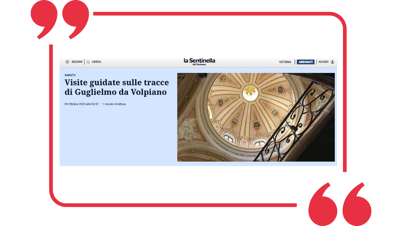 Visite guidate sulle tracce di Guglielmo da Volpiano