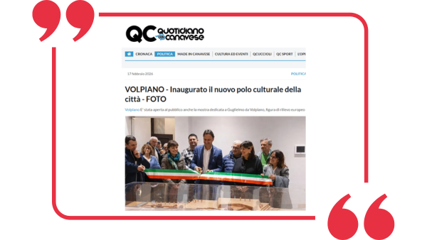 VOLPIANO – Inaugurato il nuovo polo culturale della città