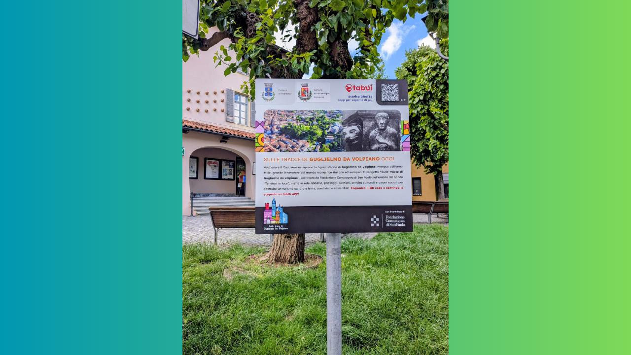 Volpiano inaugura i pannelli informativi dedicati a Guglielmo da Volpiano: storia, tecnologia e inclusione